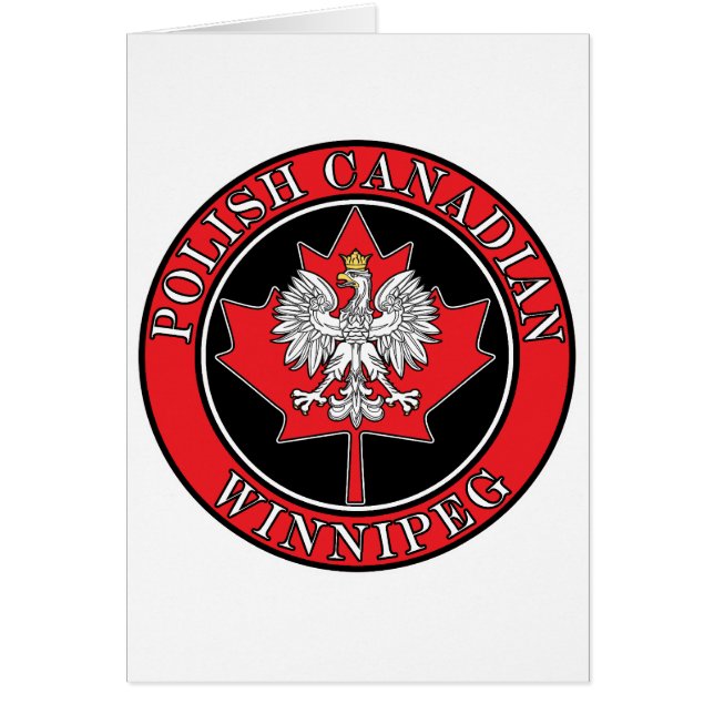 Winnipeg Round Poland Canadian Leaf (Voorkant)
