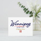 Winnipeg Script Briefkaart (Staand voorkant)