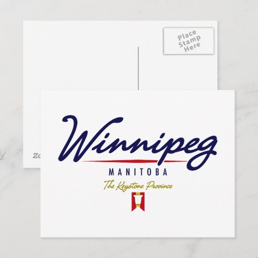 Winnipeg Script Briefkaart (Voorkant / Achterkant)