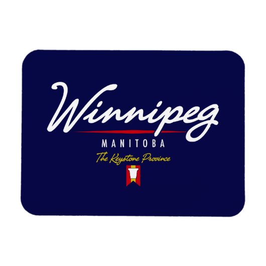 Winnipeg Script Magneet (Horizontaal)