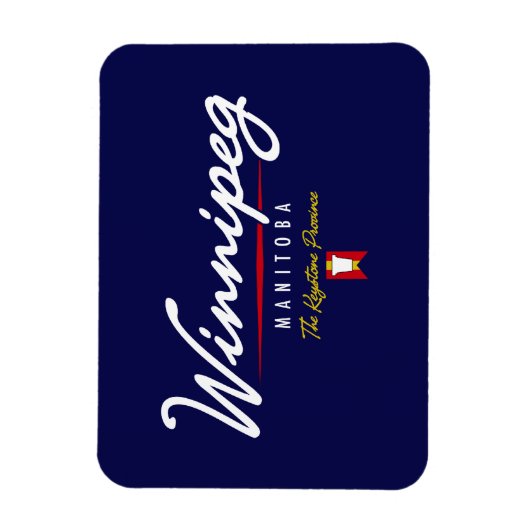 Winnipeg Script Magneet (Verticaal)
