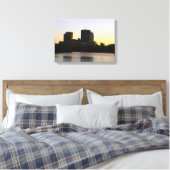 Winnipeg Silhouet Canvas Afdruk (Insitu (Slaapkamer))