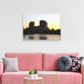 Winnipeg Silhouet Canvas Afdruk (Insitu (Woonkamer))
