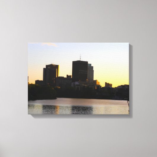 Winnipeg Silhouet Canvas Afdruk (Voorkant)