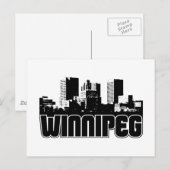 Winnipeg Skyline Briefkaart (Voorkant / Achterkant)
