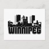 Winnipeg Skyline Briefkaart (Voorkant)
