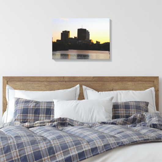 Winnipeg Skyline Canvas Afdruk (Insitu (Slaapkamer))