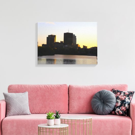Winnipeg Skyline Canvas Afdruk (Insitu (Woonkamer))
