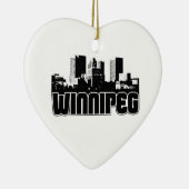 Winnipeg Skyline Keramisch Ornament (Rechts)