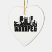 Winnipeg Skyline Keramisch Ornament (Links)
