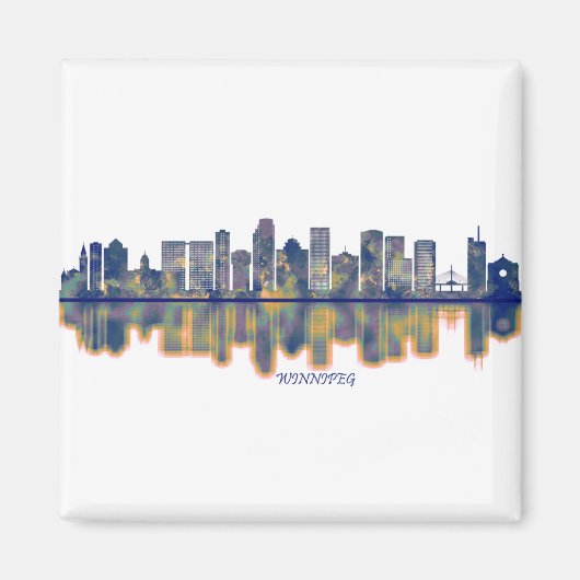 Winnipeg Skyline Magneet (Voorkant)
