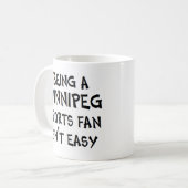 winnipeg sports fan, being coffee mug koffiemok (Voorkant links)