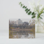 Winnipeg Treinbrug Briefkaart (Staand voorkant)