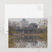 Winnipeg Treinbrug Briefkaart (Voorkant / Achterkant)