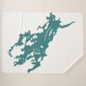 Winnipesaukee Dow Island Blanket Sherpa Deken (Voorkant (horizontaal))