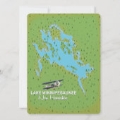 Winnipesaukee meer New Hampshire reisposter (Achterkant)