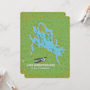 Winnipesaukee meer New Hampshire reisposter