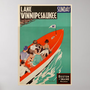 Winnipesaukee Meer New Hampshire Verenigde Staten Poster