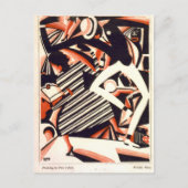 Winold Reiss Tekening geïnspireerd briefkaart (Voorkant)