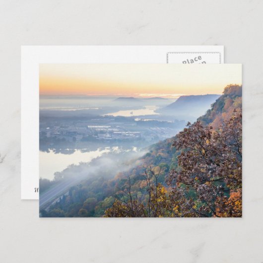 Winona Autumn Sunrise Briefkaart (Voorkant / Achterkant)