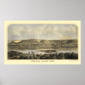 Winona County, MN Panoramic Map - 1867 Poster (Voorkant)