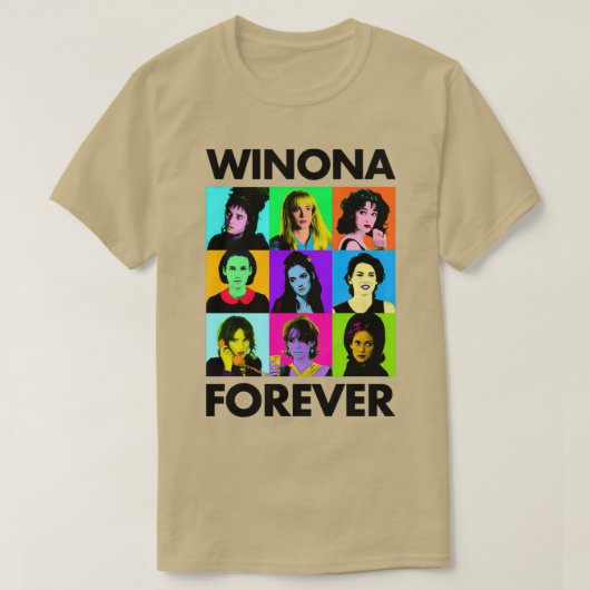 Winona Forever Iedereen lt3 Winona Ryder T-shirt (Design voorkant)