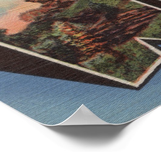 Winona, Minnesota - Grote lettertjes Poster (Hoek)