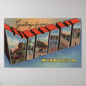 Winona, Minnesota - Grote lettertjes Poster (Voorkant)