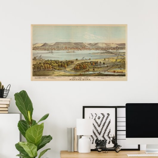 Winona, Minnesota Poster (Thuiskantoor)
