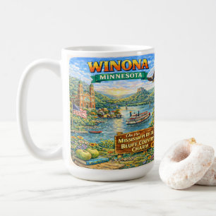 Winona, MN Minnesota Souvenir Cadeaumoer Koffiemok