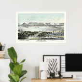 Winona, MN Panorama Map - 1874 Poster (Thuiskantoor)