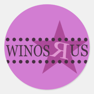Winos R.S. (Paarse) Ronde Sticker