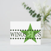 Winos R Us (Groen) Briefkaart (Staand voorkant)
