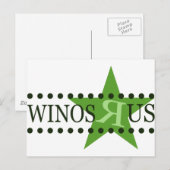 Winos R Us (Groen) Briefkaart (Voorkant / Achterkant)