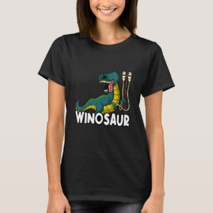 Winosaur Dinosaur Alcohol Beer Booze Festival T-shirt