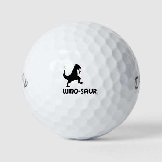 WINOSAUR WINE DINOSAUR GOLFBALLEN (Voorkant)