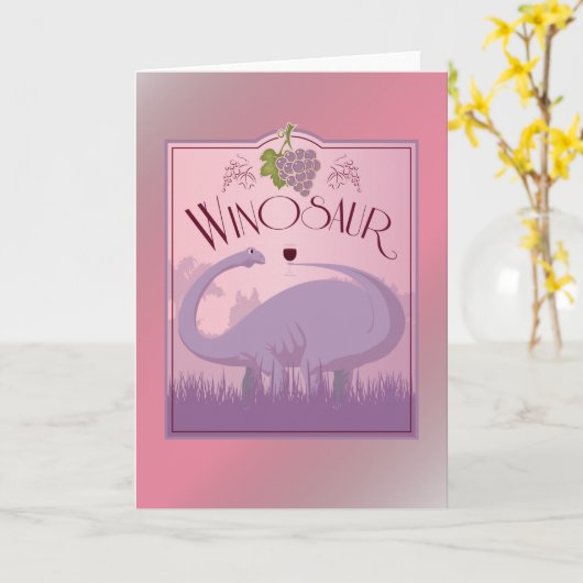 Winosoaur-kaart Kaart (Gele Bloem)