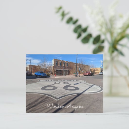 Winslow Arizona Briefkaart (Staand voorkant)