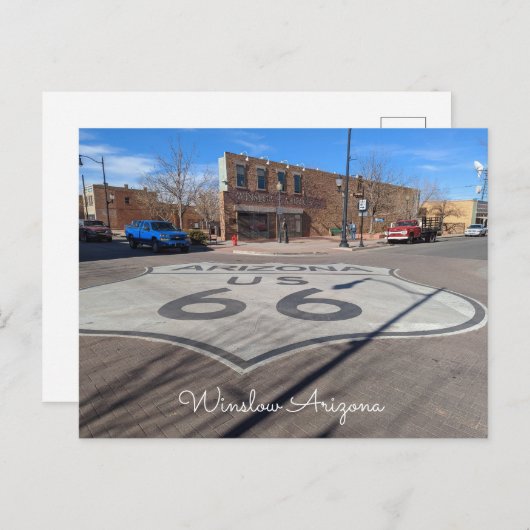 Winslow Arizona Briefkaart (Voorkant / Achterkant)