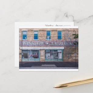 Winslow, Arizona: Een Schitterend Beeld van Route Briefkaart