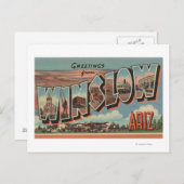 Winslow, Arizona - Grote letterscènes Briefkaart (Voorkant / Achterkant)