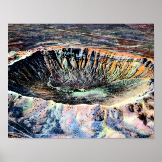 Winslow Arizona Meteor Crater Poster (Voorkant)