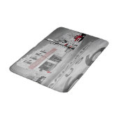 Winslow Arizona Red Splash Photogram Badmat (Gekanteld)