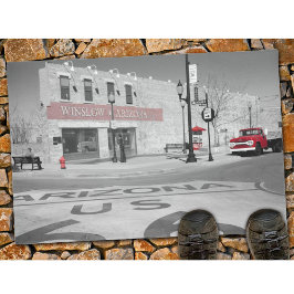 Winslow Arizona Route 66 Red Splash Foto Deurmat