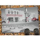 Winslow Arizona Route 66 Red Splash Foto Deurmat
