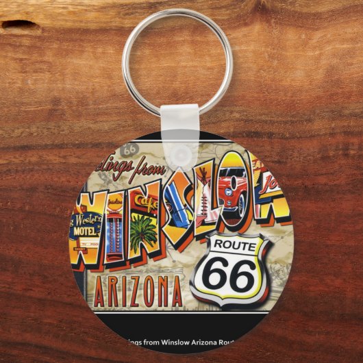 winslow arizona sleutelhanger (Voorkant)