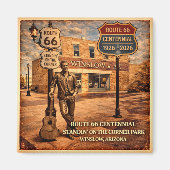 Winslow Arizona Staande Hoek Magneet (Voorkant)