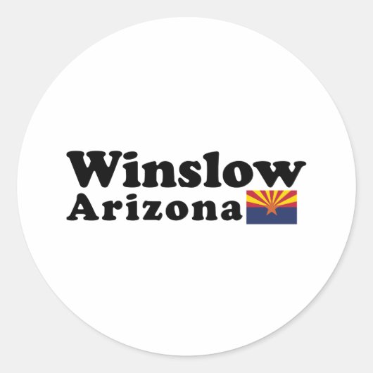 Winslow, Arizona Sticker  (Voorkant)