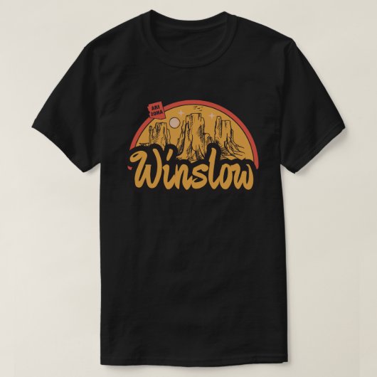 Winslow, Arizona T-shirt (Design voorkant)