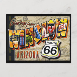 Winslow Arizona vintage ansichtkaart Briefkaart